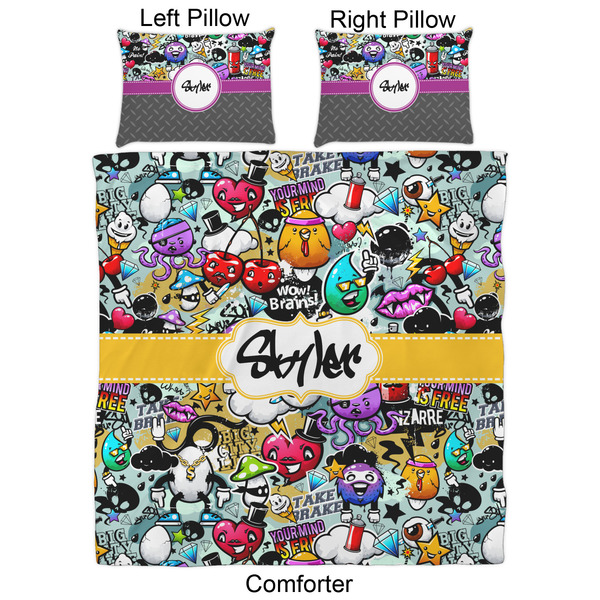 Graffiti Comforter Set - Queen - Approval