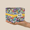 Graffiti Cube Favor Gift Box - On Hand - Scale View