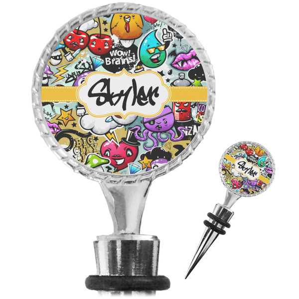 Custom Graffiti Wine Bottle Stopper (Personalized)