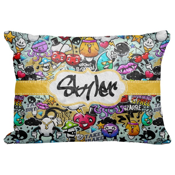 Custom Graffiti Decorative Baby Pillowcase - 16"x12" (Personalized)