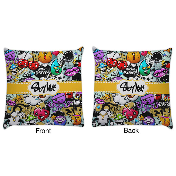 Graffiti Decorative Pillow Case - Approval