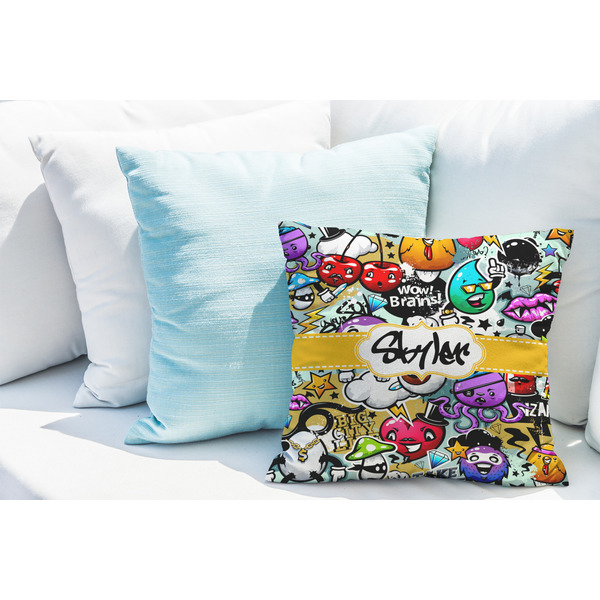 Graffiti Decorative Pillow Case - LIFESTYLE 2