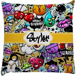 Graffiti Decorative Pillow Case (Personalized)