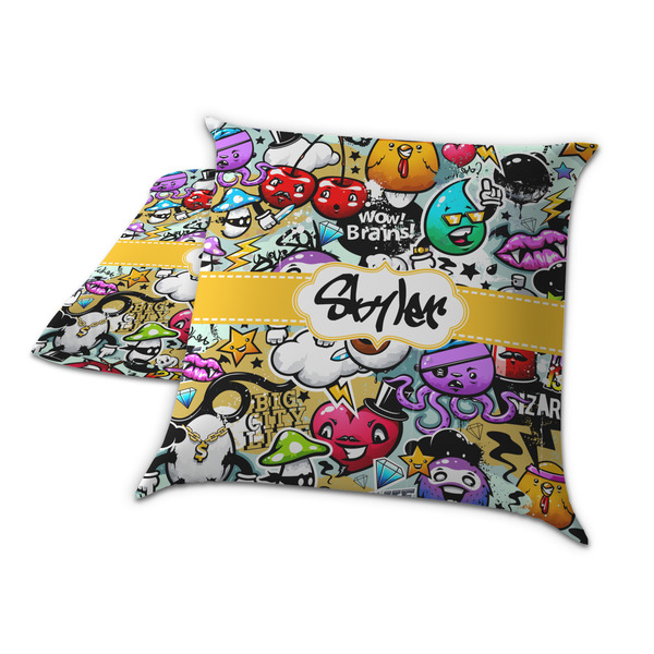 Graffiti Decorative Pillow Case - TWO