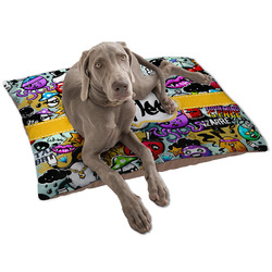 Graffiti Dog Bed - Large w/ Name or Text