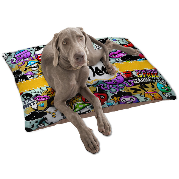 Custom Graffiti Dog Bed - Large w/ Name or Text