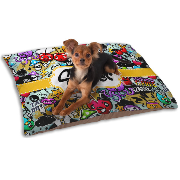 Custom Graffiti Dog Bed - Small w/ Name or Text