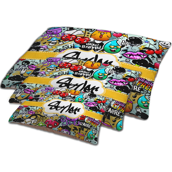 Graffiti Dog Beds - MAIN (sm, med, lrg)
