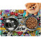 Graffiti Dog Food Mat - Small LIFESTYLE