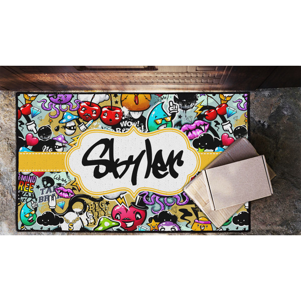 Graffiti Door Mat - LIFESTYLE (Lrg)