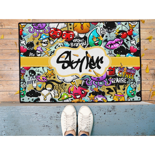 Graffiti Door Mat - LIFESTYLE (Med)
