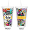 Graffiti Double Wall Tumbler with Straw - Approval
