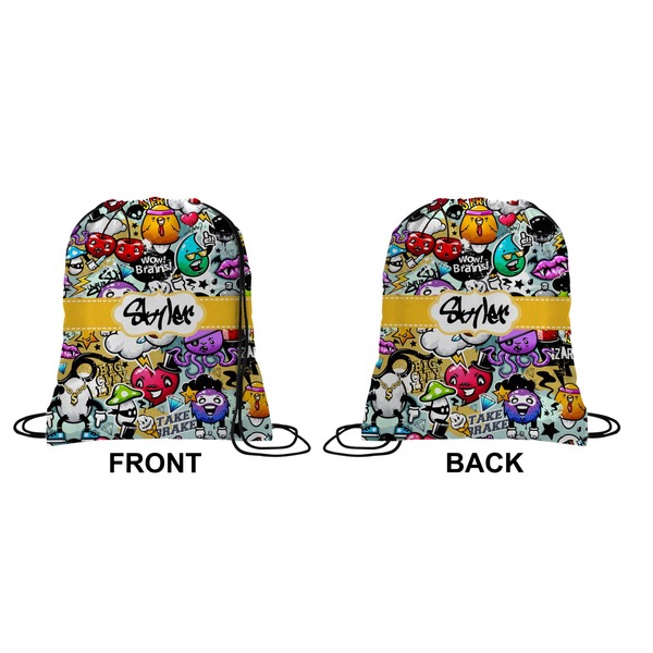 Graffiti Drawstring Backpack