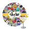 Graffiti Printed Drink Topper (Personalized)