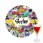 Graffiti Printed Drink Topper -  2.5" (Personalized)