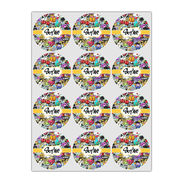 Graffiti Drink Topper - Small - Set of 12