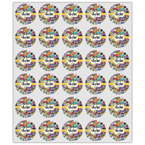 Graffiti Drink Topper - XSmall - Set of 30