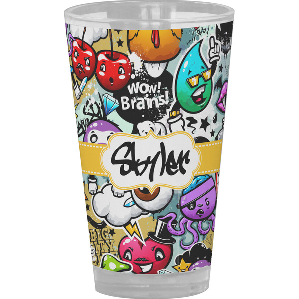 Custom Graffiti Pint Glass - Full Color (Personalized)