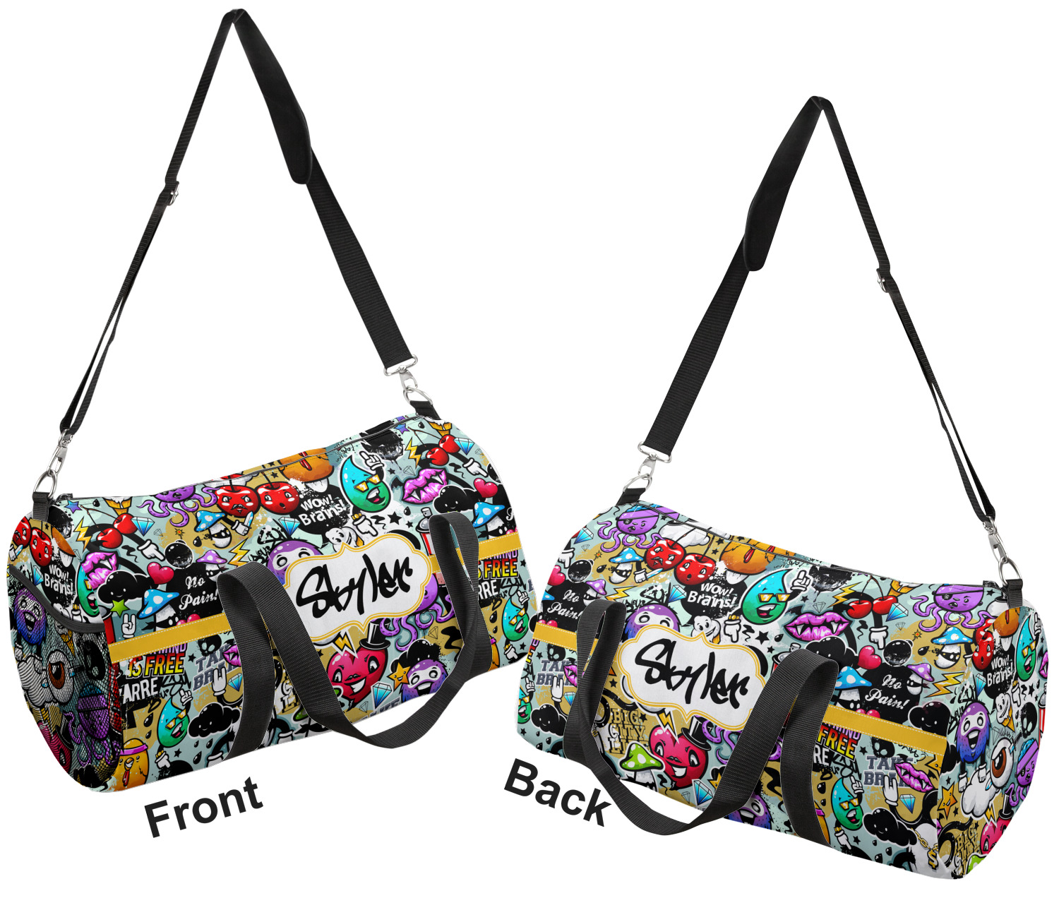 Graffiti Duffel Bag Large (Personalized) YouCustomizeIt