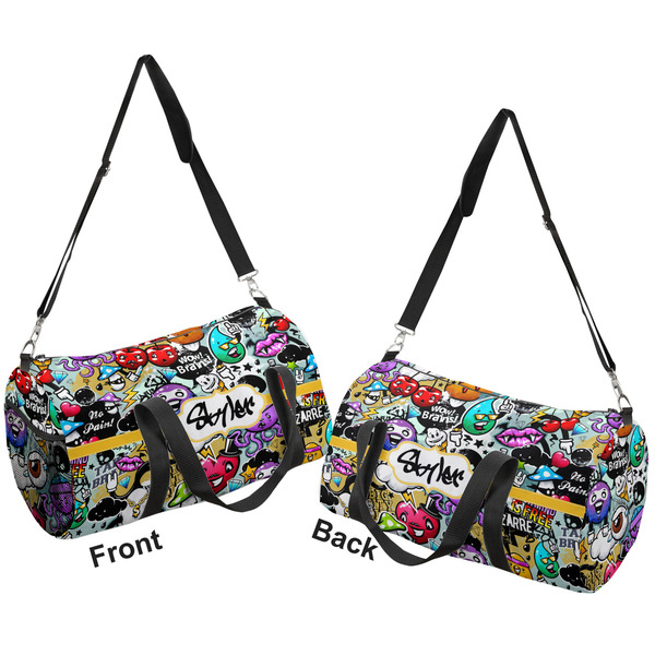 Graffiti Duffle bag small front and back sides