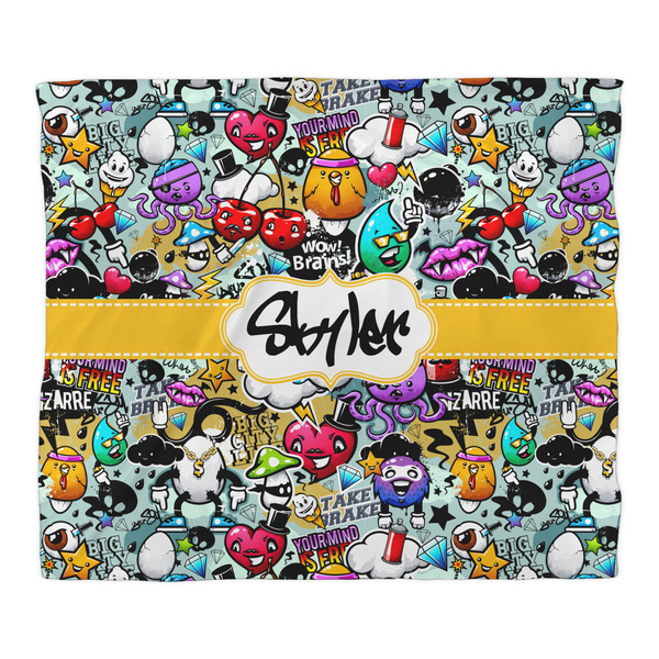Graffiti Duvet Cover - King - Front