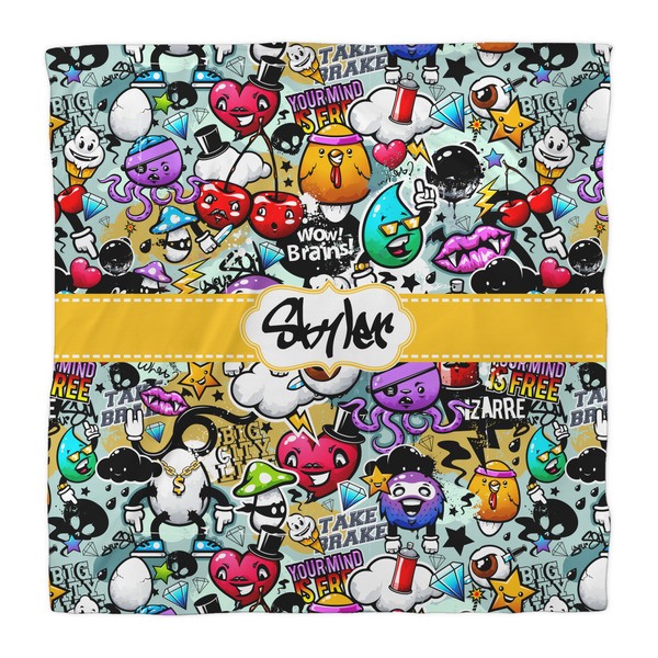 Graffiti Duvet Cover - Queen - Front