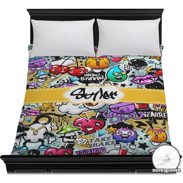 Custom Graffiti Duvet Cover - Full / Queen (Personalized)