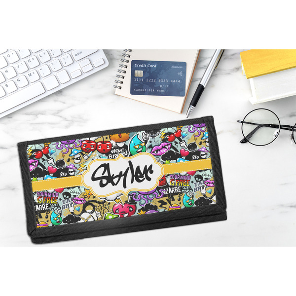 Graffiti DyeTrans Checkbook Cover - LIFESTYLE