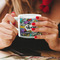 Graffiti Espresso Cup - 6oz (Double Shot) LIFESTYLE (Woman hands cropped)
