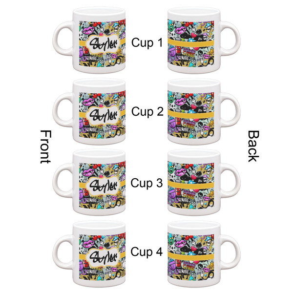 Graffiti Espresso Cup Set of 4 - Apvl