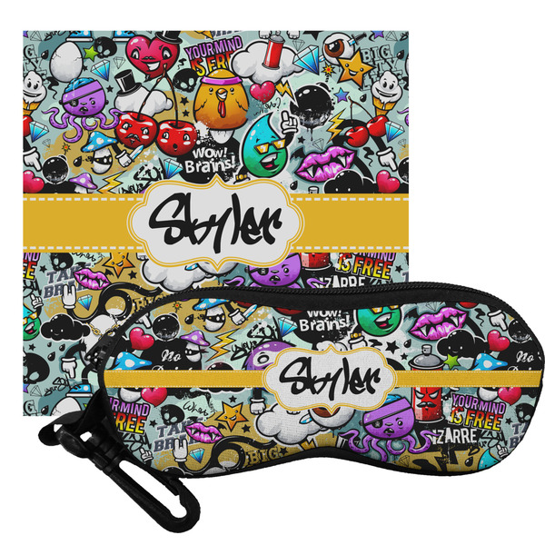 Custom Graffiti Eyeglass Case & Cloth (Personalized)