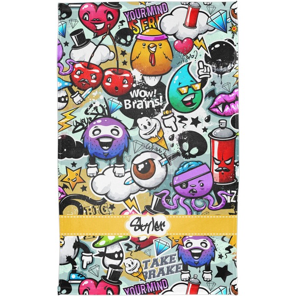 Graffiti Finger Tip Towel - Full View