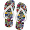 Graffiti Flip Flops - Small (Personalized)