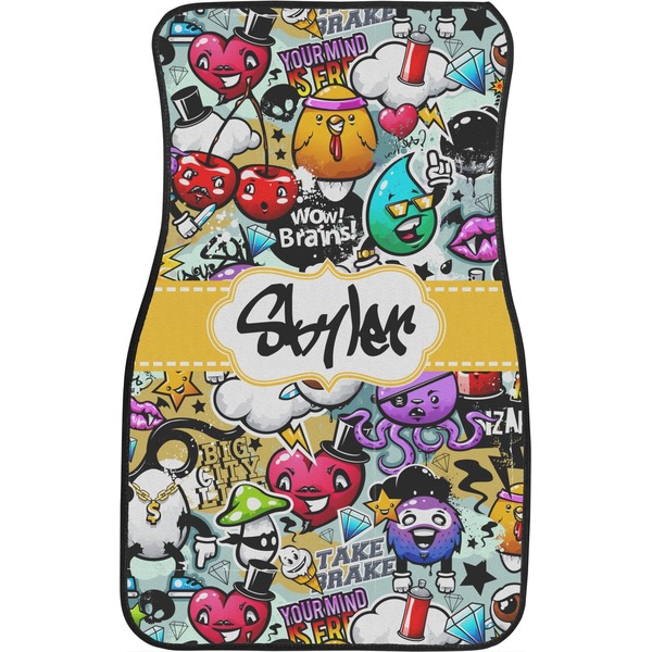 Graffiti Custom Car Floor Mats (Front Seat)
