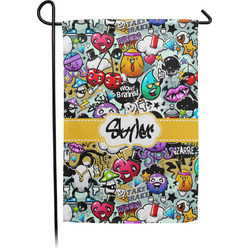 Graffiti Small Garden Flag - Single Sided w/ Name or Text