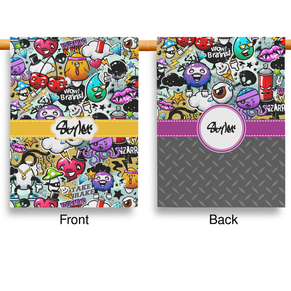 Graffiti Garden Flags - Large - Double Sided - APPROVAL