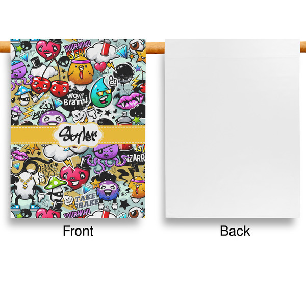 Graffiti Garden Flags - Large - Single Sided - APPROVAL