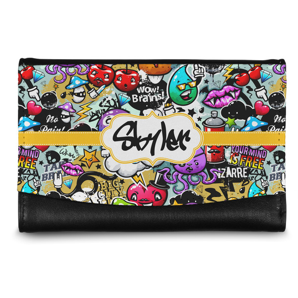 Custom Graffiti Genuine Leather Women's Wallet - Small (Personalized)