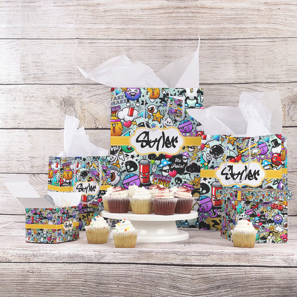 Graffiti Gift Bags - In Context