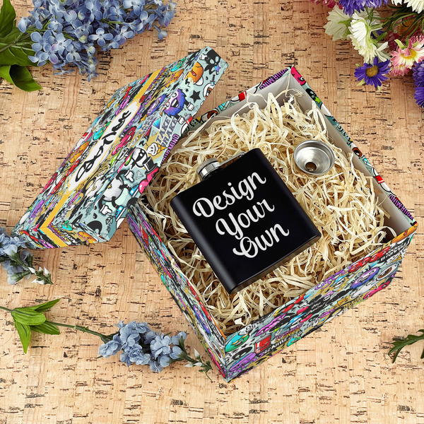 Graffiti Gift Boxes with Lid - Canvas Wrapped - Large - In Context