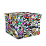 Graffiti Gift Box with Lid - Canvas Wrapped - Medium (Personalized)
