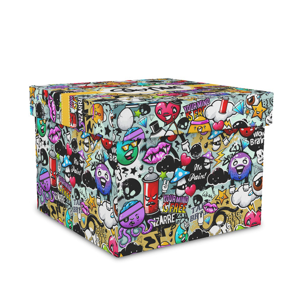 Custom Graffiti Gift Box with Lid - Canvas Wrapped - Medium (Personalized)