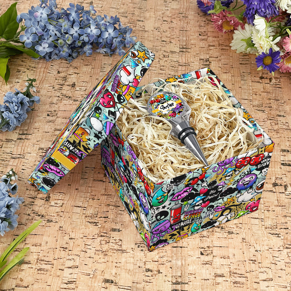 Graffiti Gift Boxes with Lid - Canvas Wrapped - Medium - In Context