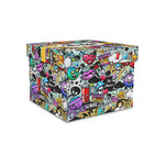 Graffiti Gift Box with Lid - Canvas Wrapped - Small (Personalized)