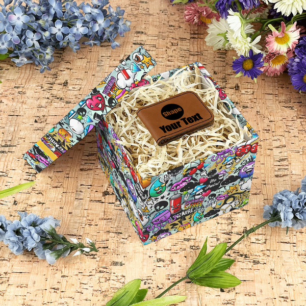 Graffiti Gift Boxes with Lid - Canvas Wrapped - Small - In Context