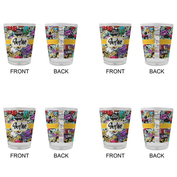 Graffiti Glass Shot Glass - Standard - Set of 4 - APPROVAL