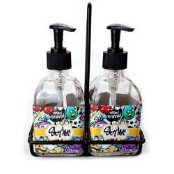 Graffiti Glass Soap & Lotion Bottles (Personalized)