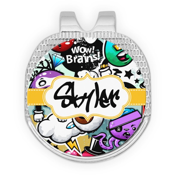 Graffiti Golf Ball Hat Marker Hat Clip
