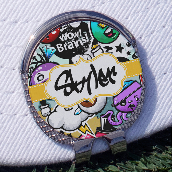 Custom Graffiti Golf Ball Marker - Hat Clip