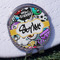 Graffiti Golf Ball Marker Hat Clip - Silver - Front